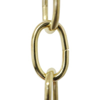 Chain ST56S-U Standard Link Chandelier Chain with Oval Unwelded Steel links, Antique Brass