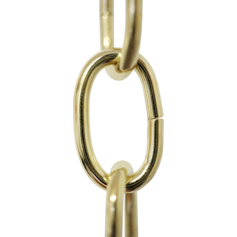 Chain ST56S-U Standard Link Chandelier Chain with Oval Unwelded Steel links, Antique Brass