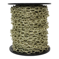 Chain ST56S-U Standard Link Chandelier Chain with Oval Unwelded Steel links, Antique Brass