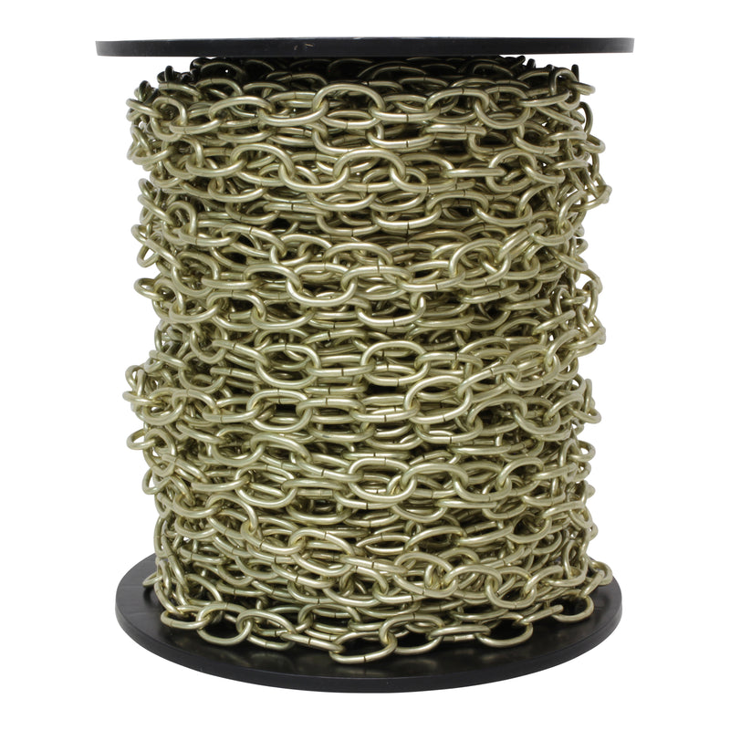 Chain ST56S-U Standard Link Chandelier Chain with Oval Unwelded Steel links, Antique Brass