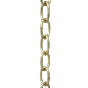 Chain ST56S-U Standard Link Chandelier Chain with Oval Unwelded Steel links, Antique Brass