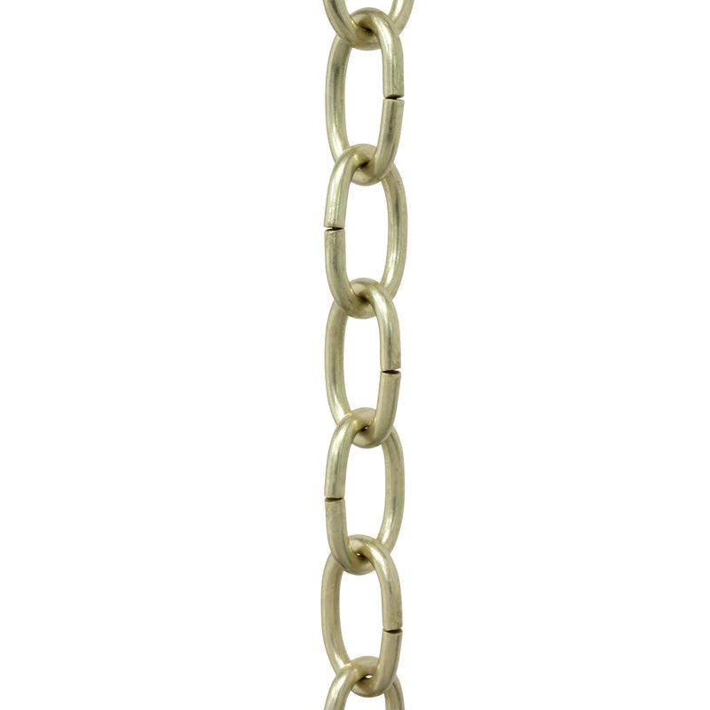 Chain ST56S-U Standard Link Chandelier Chain with Oval Unwelded Steel links, Antique Brass