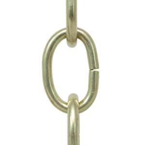 Chain ST56S-U Standard Link Chandelier Chain with Oval Unwelded Steel links, Antique Brass