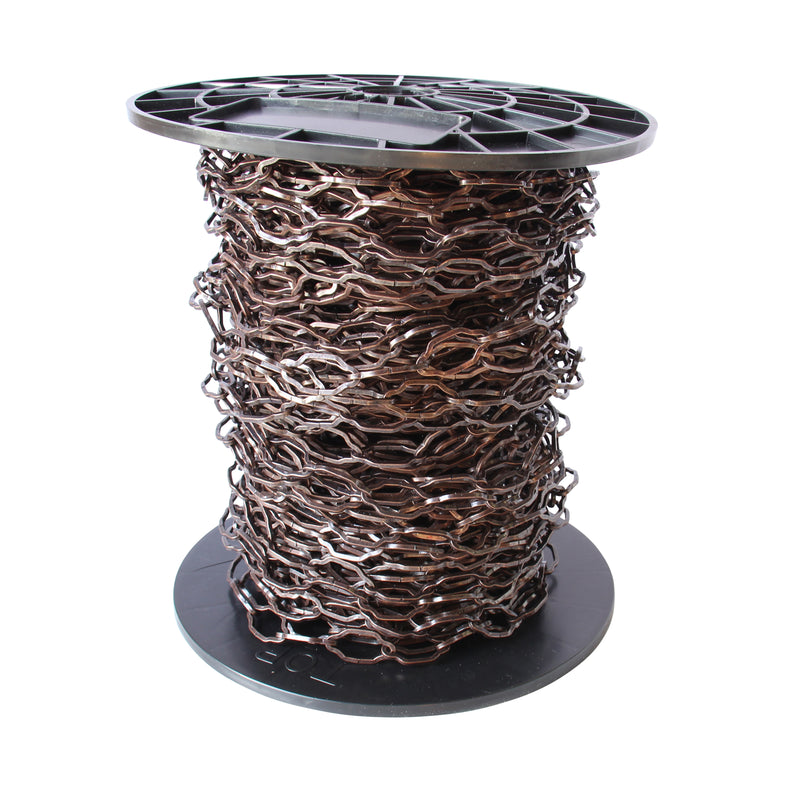 Chain ST57-U Cathedral Chandelier Chain with Unwelded Steel links, Antique Brass