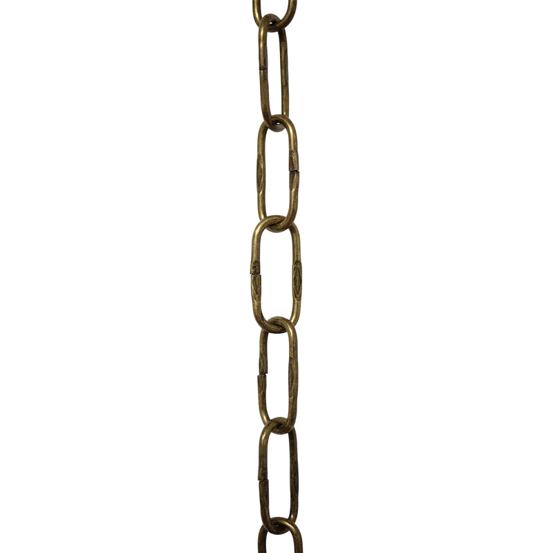 Chain ST58-U Spanish Chandelier Chain with Unwelded Steel links, Antique Brass