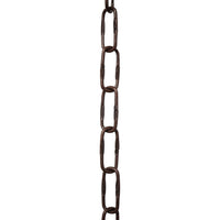 Chain ST58-U Spanish Chandelier Chain with Unwelded Steel links, Antique Brass