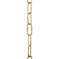 Chain ST58-U Spanish Chandelier Chain with Unwelded Steel links, Antique Brass