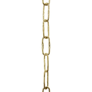Chain ST58-U Spanish Chandelier Chain with Unwelded Steel links, Antique Brass