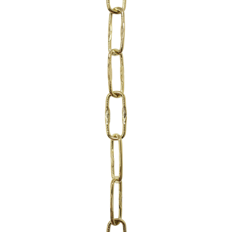 Chain ST58-U Spanish Chandelier Chain with Unwelded Steel links, Antique Brass