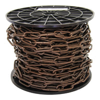 Chain ST59-U Standard Link Oval Coil Chandelier Chain with Unwelded Steel links, Antique Brass
