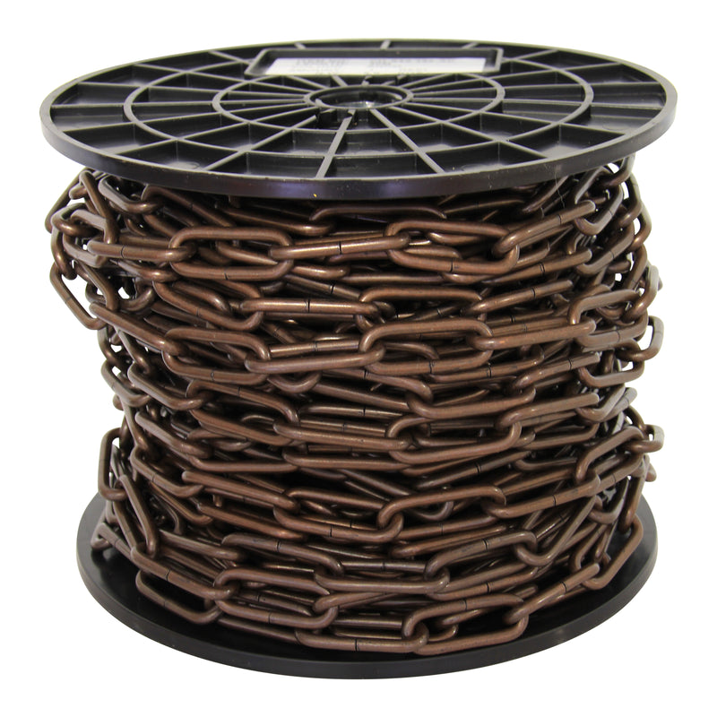 Chain ST59-U Standard Link Oval Coil Chandelier Chain with Unwelded Steel links, Antique Brass