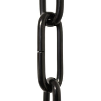 Chain ST59-U Standard Link, Coil Chandelier Chain with Oval Unwelded Steel links, Antique Brass
