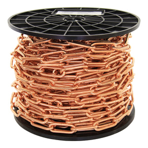 Chain ST59-U Standard Link Oval Coil Chandelier Chain with Unwelded Steel links, Antique Brass