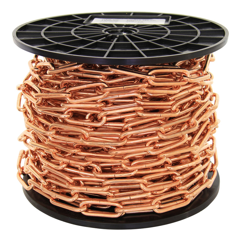 Chain ST59-U Standard Link Oval Coil Chandelier Chain with Unwelded Steel links, Antique Brass