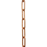 Chain ST59-U Standard Link Oval Coil Chandelier Chain with Unwelded Steel links, Antique Brass