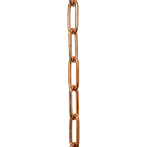 Chain ST59-U Standard Link Oval Coil Chandelier Chain with Unwelded Steel links, Antique Brass