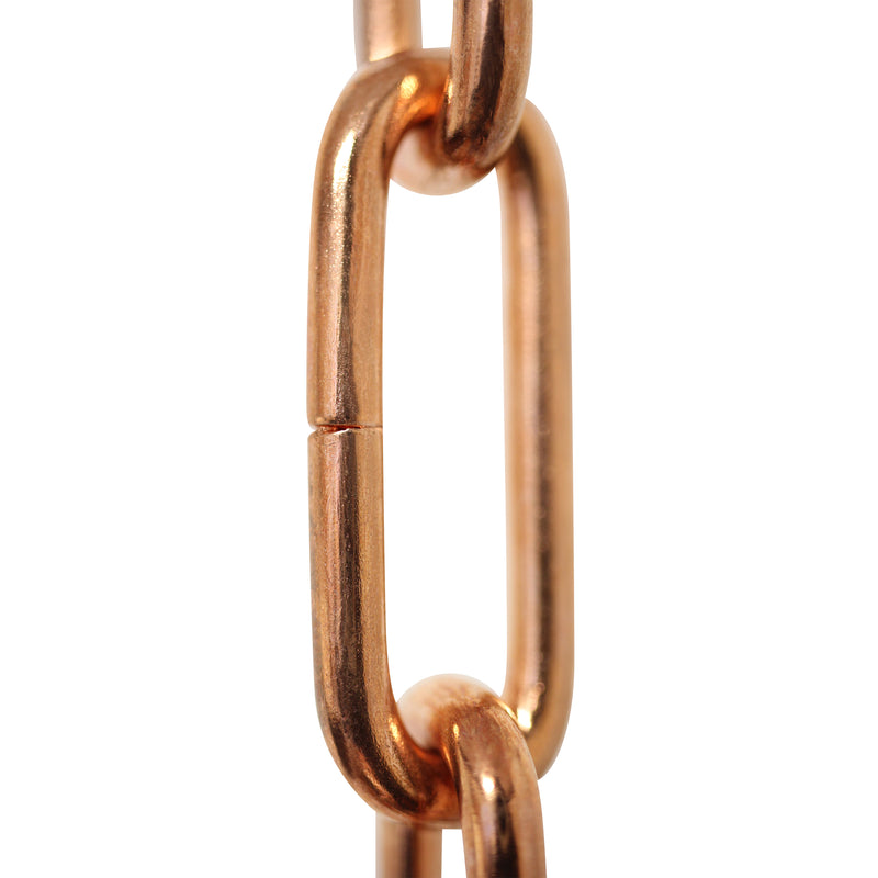 Chain ST59-U Standard Link Oval Coil Chandelier Chain with Unwelded Steel links, Antique Brass