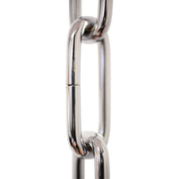 Chain ST59-U Standard Link, Coil Chandelier Chain with Oval Unwelded Steel links, Antique Brass