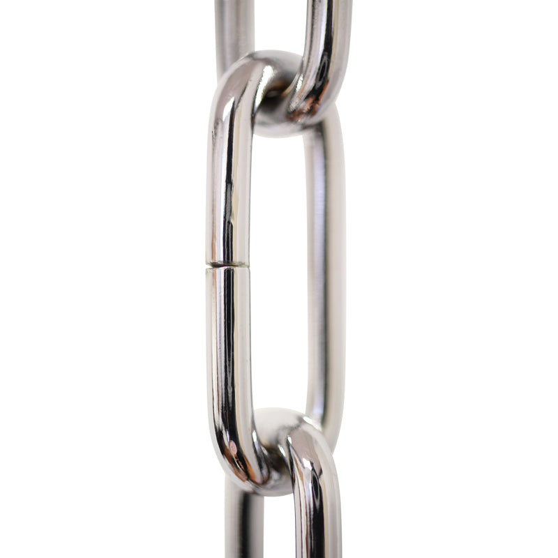 Chain ST59-U Standard Link, Coil Chandelier Chain with Oval Unwelded Steel links, Antique Brass