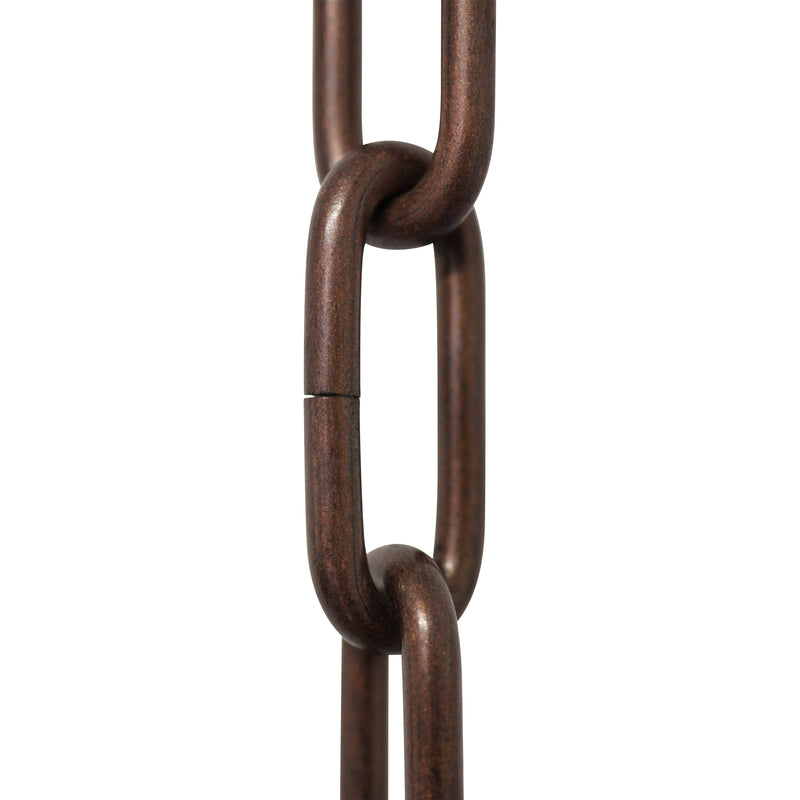 Chain ST59-U Standard Link Oval Coil Chandelier Chain with Unwelded Steel links, Antique Brass