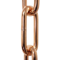 Chain ST59-U Standard Link Oval Coil Chandelier Chain with Unwelded Steel links, Antique Brass