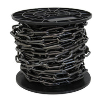 Chain ST59-U Standard Link, Coil Chandelier Chain with Oval Unwelded Steel links, Antique Brass