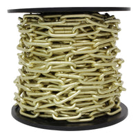 Chain ST59-U Standard Link, Coil Chandelier Chain with Oval Unwelded Steel links, Antique Brass