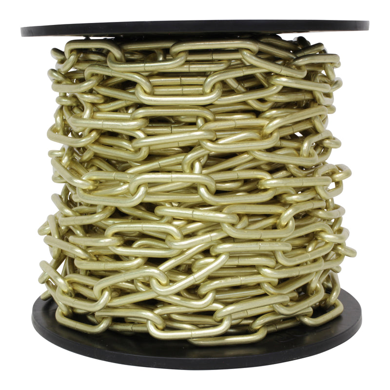 Chain ST59-U Standard Link Oval Coil Chandelier Chain with Unwelded Steel links, Antique Brass