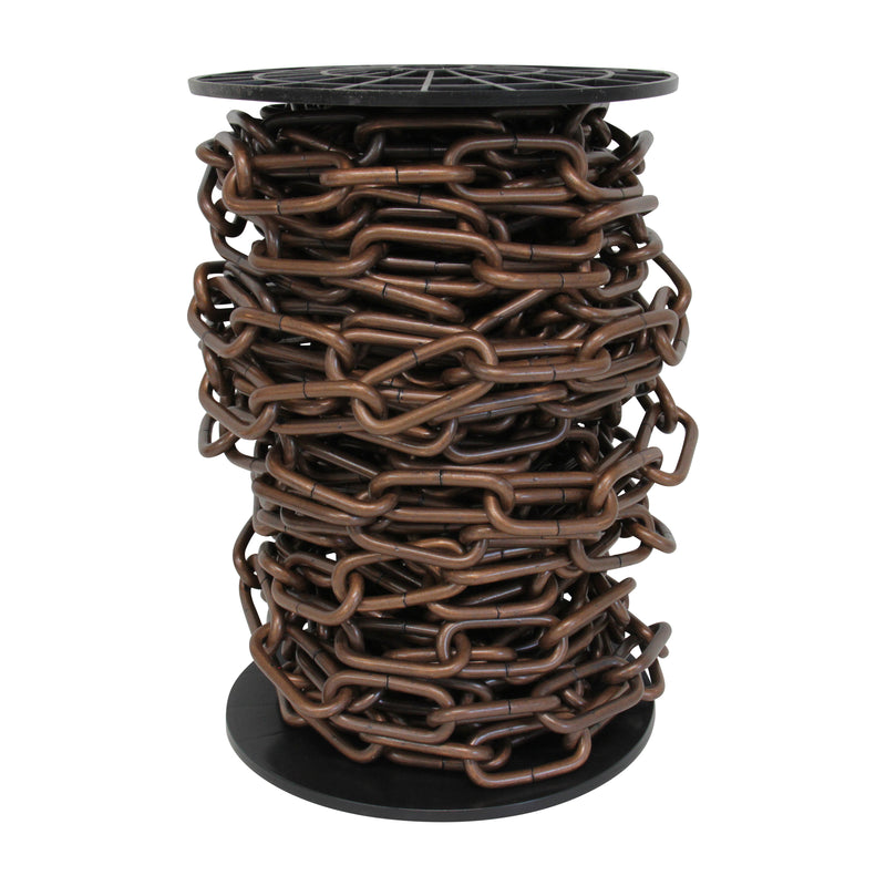 Chain ST59-U Standard Link, Coil Chandelier Chain with Oval Unwelded Steel links, Antique Brass