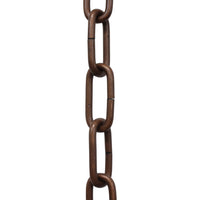 Chain ST59-U Standard Link Oval Coil Chandelier Chain with Unwelded Steel links, Antique Brass