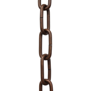 Chain ST59-U Standard Link Oval Coil Chandelier Chain with Unwelded Steel links, Antique Brass