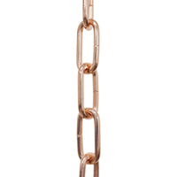 Chain ST59-U Standard Link Oval Coil Chandelier Chain with Unwelded Steel links, Antique Brass