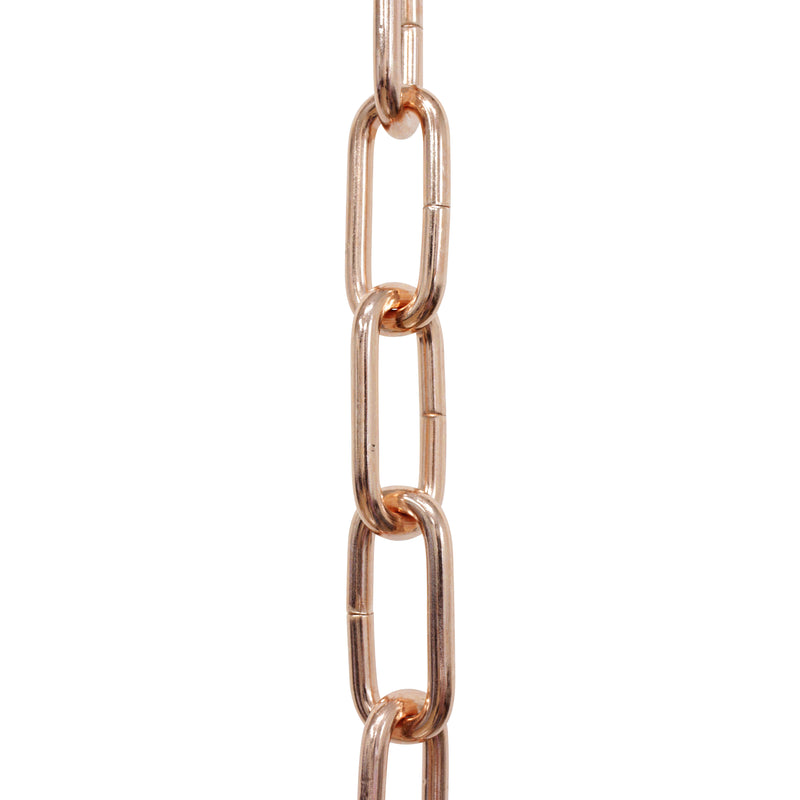 Chain ST59-U Standard Link Oval Coil Chandelier Chain with Unwelded Steel links, Antique Brass