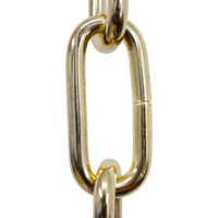 Chain ST59-U Standard Link, Coil Chandelier Chain with Oval Unwelded Steel links, Antique Brass