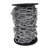 Chain ST59-U Standard Link, Coil Chandelier Chain with Oval Unwelded Steel links, Antique Brass
