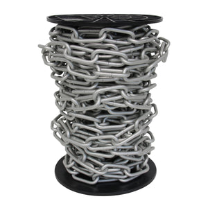 Chain ST59-U Standard Link, Coil Chandelier Chain with Oval Unwelded Steel links, Antique Brass