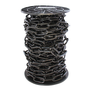 Chain ST59-W Standard Link, Coil Chandelier Chain with Oval Welded Steel links, Antique Brass
