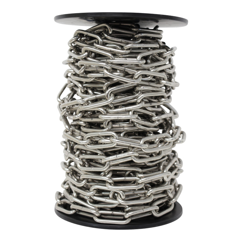 Chain ST59-W Standard Link, Coil Chandelier Chain with Oval Welded Steel links, Antique Brass