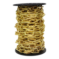 Chain ST59-W Standard Link Oval Coil Chandelier Chain with Welded Steel links, Antique Brass