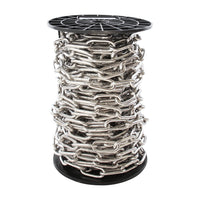Chain ST59-W Standard Link, Coil Chandelier Chain with Oval Welded Steel links, Antique Brass