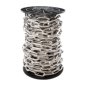 Chain ST59-W Standard Link, Coil Chandelier Chain with Oval Welded Steel links, Antique Brass