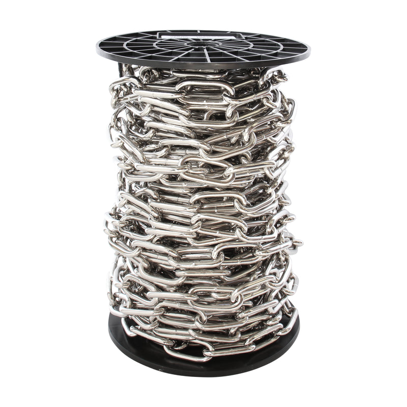 Chain ST59-W Standard Link, Coil Chandelier Chain with Oval Welded Steel links, Antique Brass