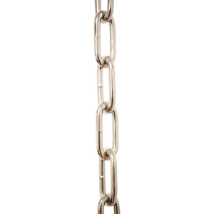 Chain ST59-W Standard Link, Coil Chandelier Chain with Oval Welded Steel links, Antique Brass