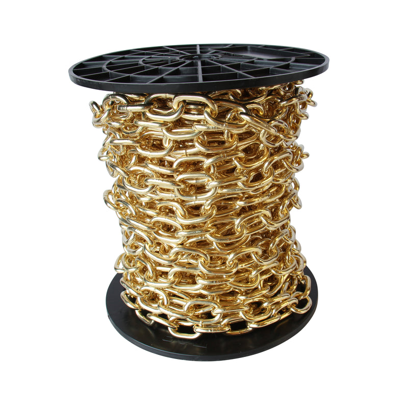 Chain ST60-W Standard Link Chandelier Chain with Oval Welded Steel links, Antique Brass