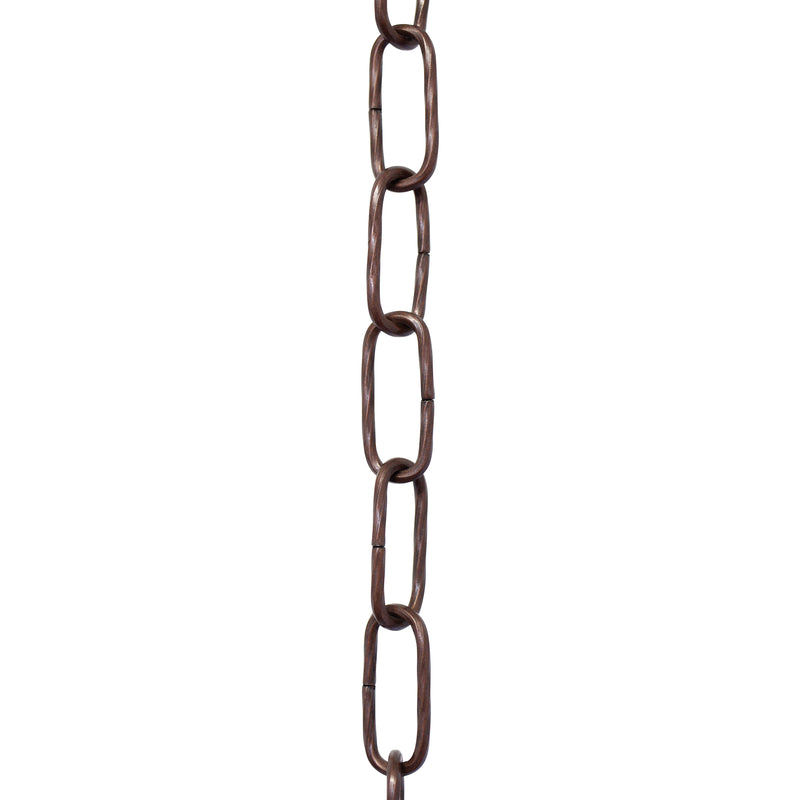 Chain ST61-U Standard Link, Coil Chandelier Chain with Oval Unwelded Steel links, Antique Copper