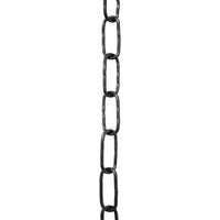 Chain ST61-U Standard Link, Coil Chandelier Chain with Oval Unwelded Steel links, Antique Copper