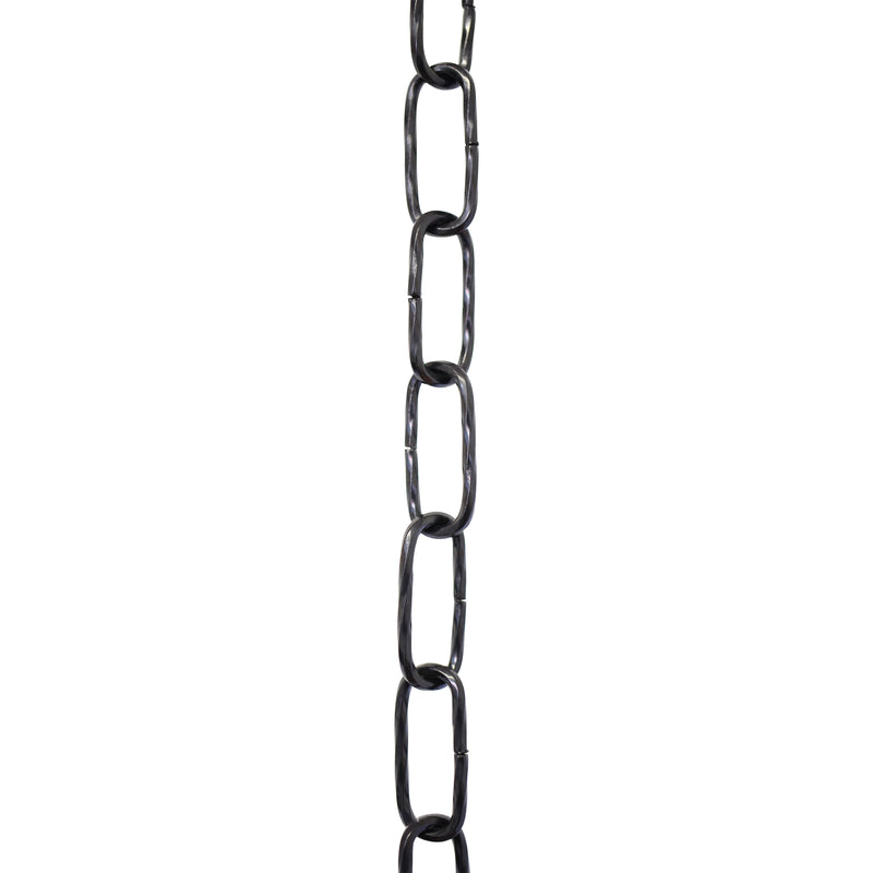 Chain ST61-U Standard Link, Coil Chandelier Chain with Oval Unwelded Steel links, Antique Copper
