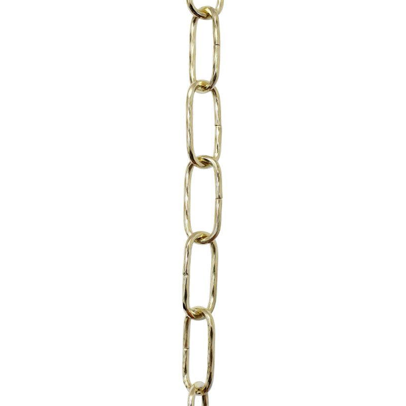 Chain ST61-U Standard Link, Coil Chandelier Chain with Oval Unwelded Steel links, Antique Copper
