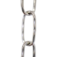 Chain ST61-U Standard Link, Coil Chandelier Chain with Oval Unwelded Steel links, Antique Copper
