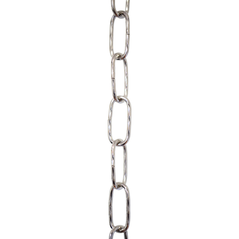 Chain ST61-U Standard Link, Coil Chandelier Chain with Oval Unwelded Steel links, Antique Copper